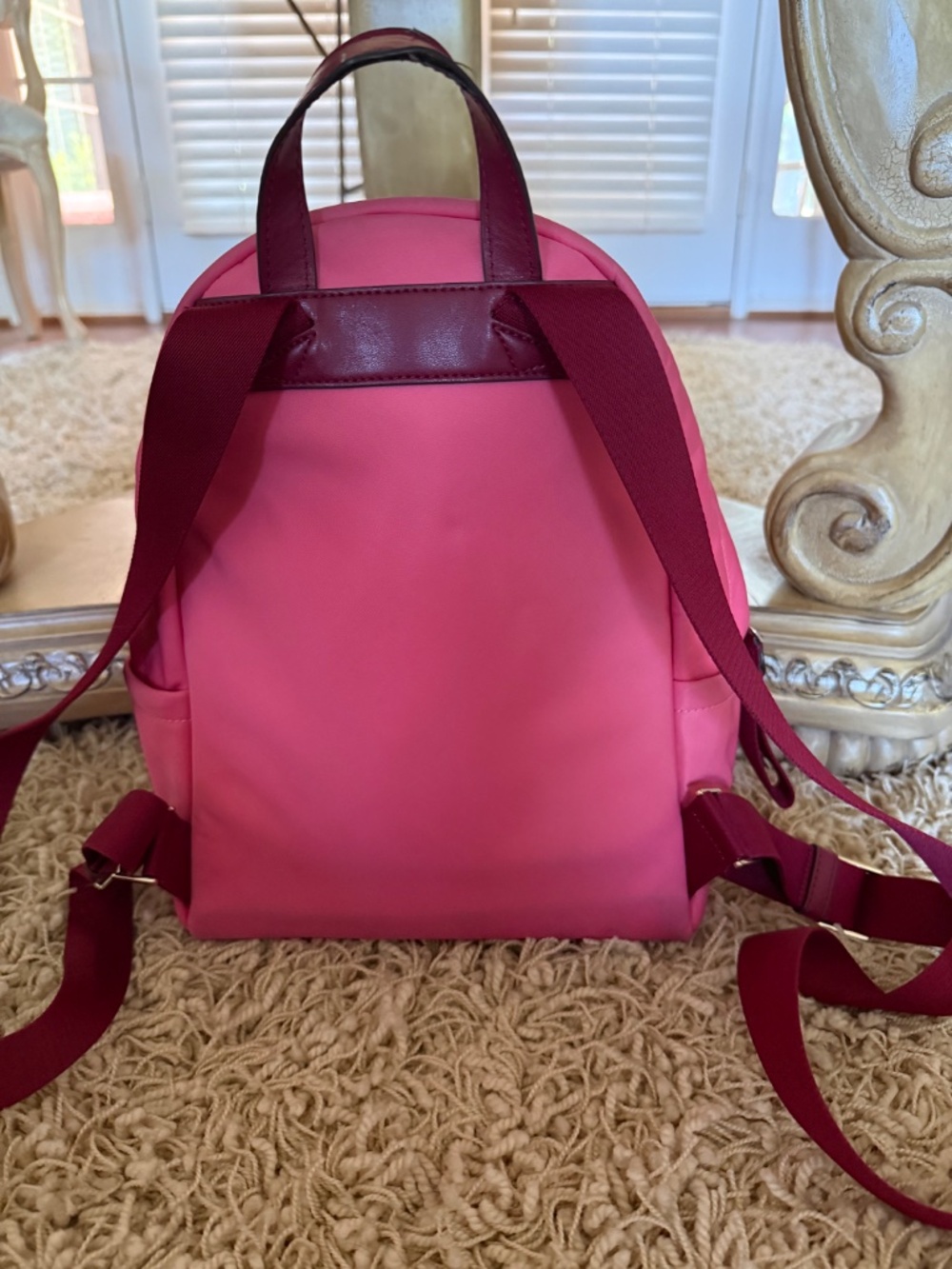 Kate Spade New York Chelsea Medium Nylon Backpack Pink - Picture 6 of 12